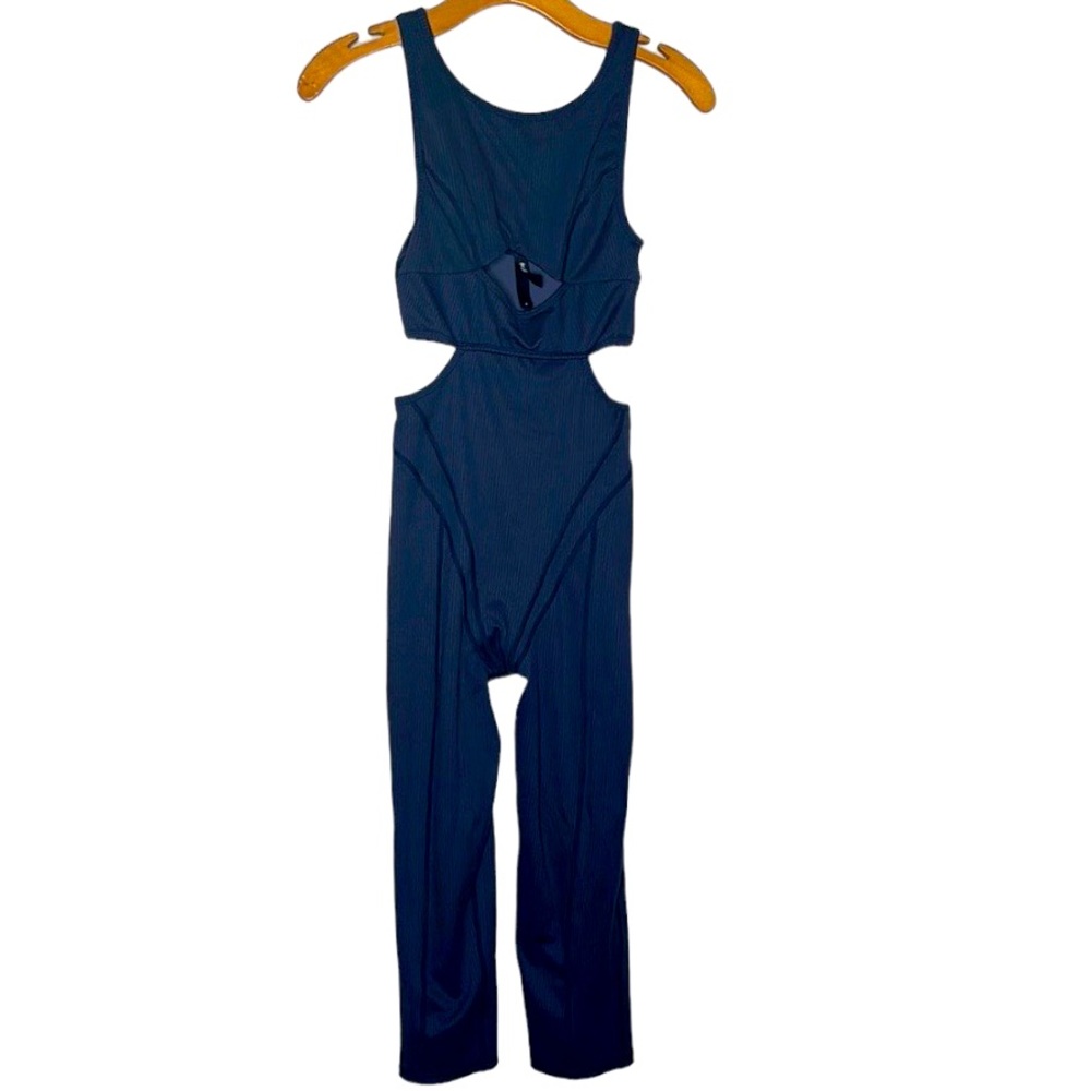 For Love And Lemons Blue Jumpsuit Sleeveless